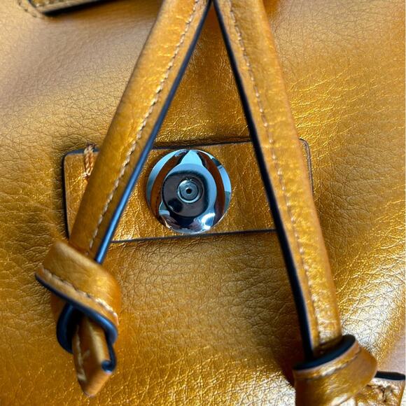 Coach Orange Leather Mini Backpack - Coach main image 9